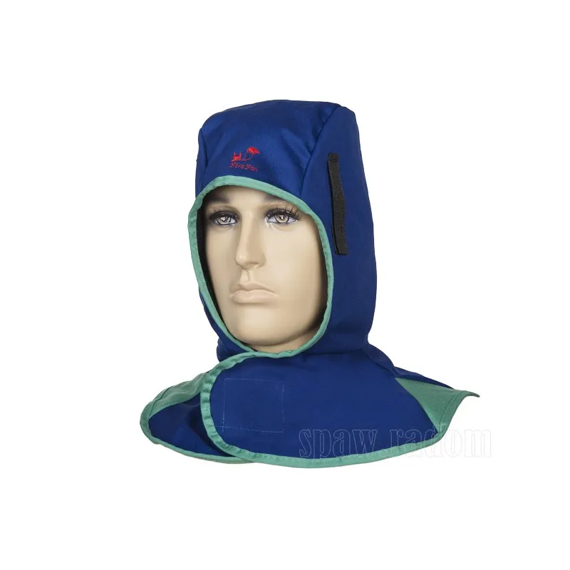 Trudnopalny kaptur spawalniczy, niebieski (W0009)