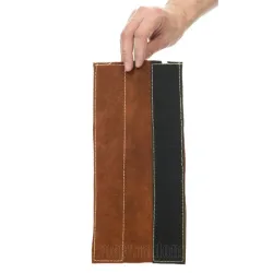 15cm skórzane przedłużenie z dwoiny bydlęcej dla nagolennika spawalniczego (W0099) - Lava Brown (W0100)
