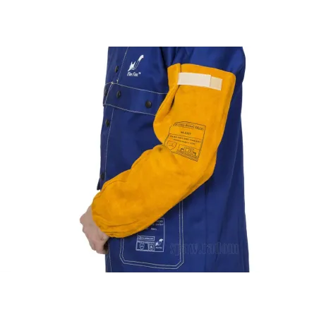 Skórzane rękawy spawalnicze z dwoiny bydlęcej (para) GOLDEN BROWN (W0097)