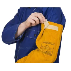 Skórzane rękawy spawalnicze z dwoiny bydlęcej (para) GOLDEN BROWN (W0097)