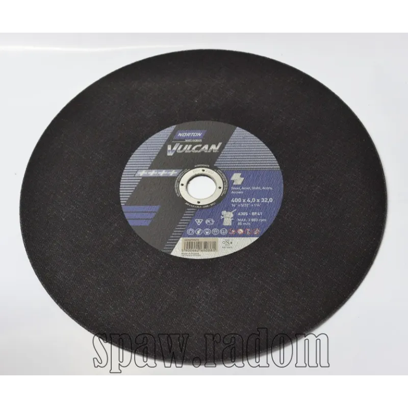 Tarcza do cięcia metalu Vulcan 400 x 4.0 x 32.0 NORTON (N0033)