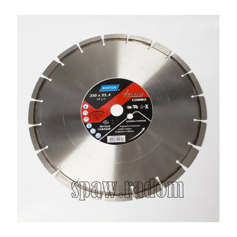 Tarcza diamentowa od asfaltu 350 x 25,4 Vulcan Combo NORTON (N0126)