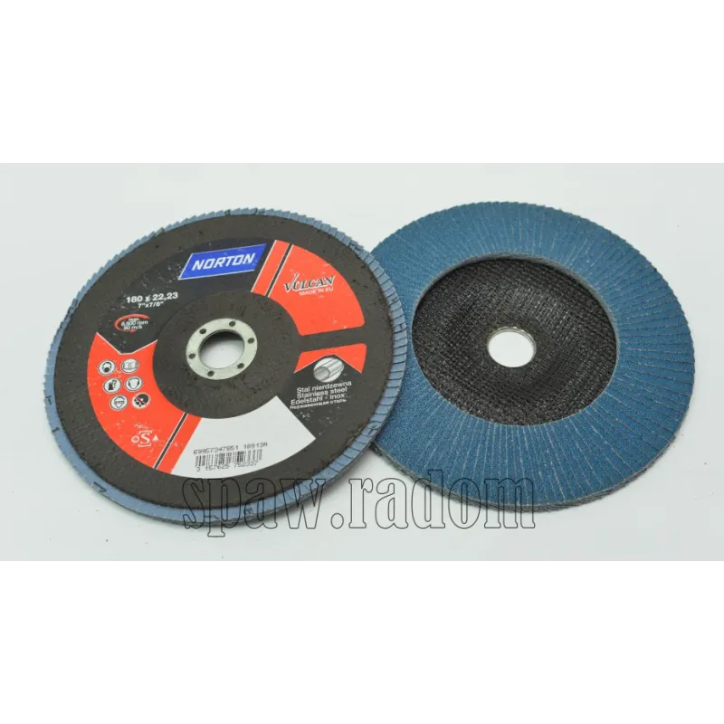 Ściernica lamelkowa cyrkon fi 180x22 gr 40 Vulcan NORTON (N0138)