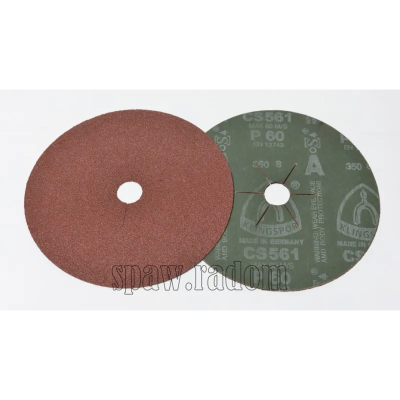 Krążek fibra CS 561 fi 180 x 30 stal KLINGSPOR gr 60 (K0276)
