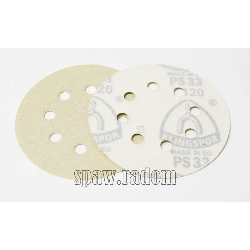 Krążek ścierny na rzep fi 125 PS 33K S5 farby/lakiery gr 400 KLINGSPOR (K0311)