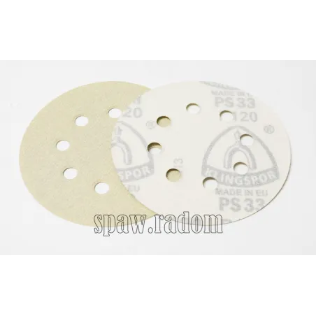 Krążek ścierny na rzep fi 125 PS 33K S5 farby/lakiery gr 400 KLINGSPOR (K0311)