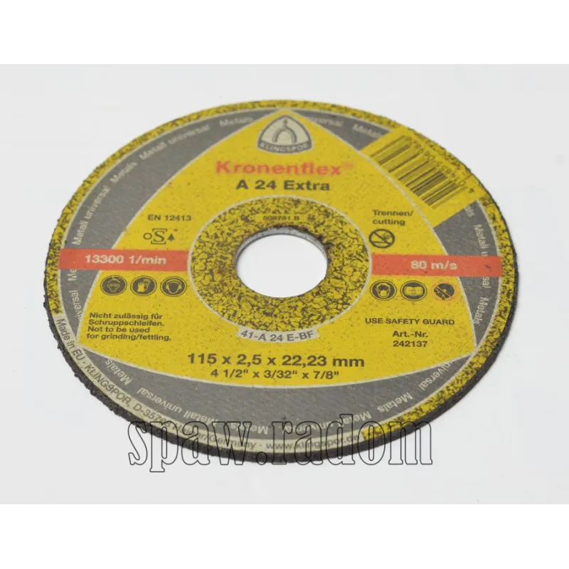 Tarcza do cięcia metalu A24 Extra 115x2,5x22 KLINGSPOR (K0011)