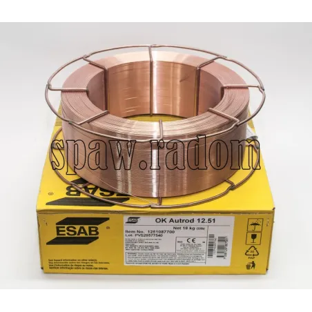 Drut do spawania SG2 OK AUTROD 12.51 1,0/18kg ESAB (ESAB0141)