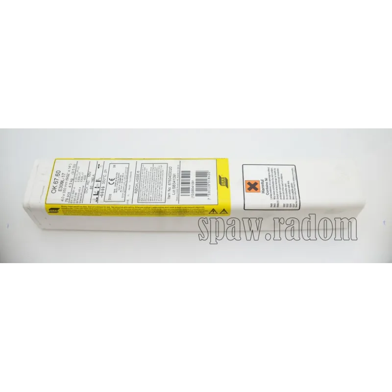 Elektroda OK 67.60 (309L) fi 4,0 x 300mm/76szt/4,3kg ESAB (ESAB1279) (cena za 1szt.)