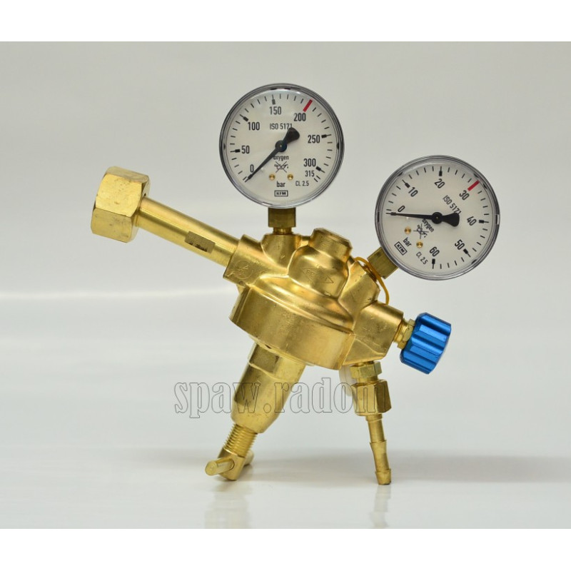 Reduktor do tlenu RBT-3-z (z zaworem odcinającym) PERUN (PER1218)