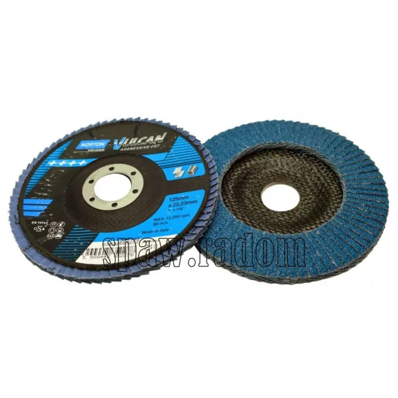 Ściernica lamelkowa cyrkon fi 125x22 gr 120 Vulcan NORTON (N0137)
