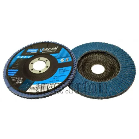 Ściernica lamelkowa cyrkon fi 125x22 gr 120 Vulcan NORTON (N0137)