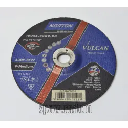 Tarcza do szlifowania metal/inox Vulcan 180x6.4x22.23 NORTON (N0043)