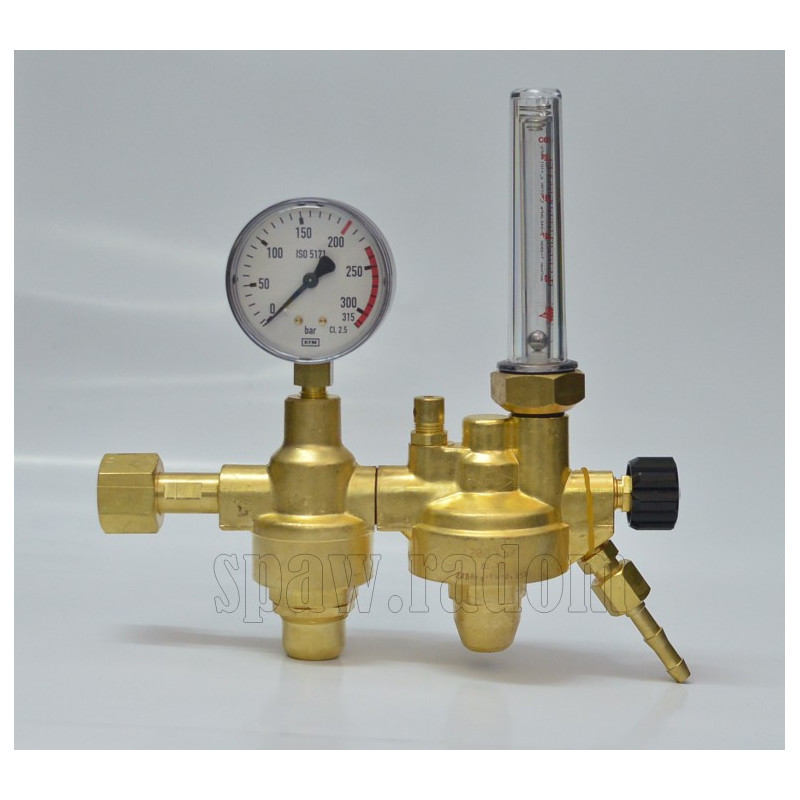 Reduktor dwustopniowy z rotametrem do Ar/CO2 2RBArg/KW-0,15R PERUN (PER1224)