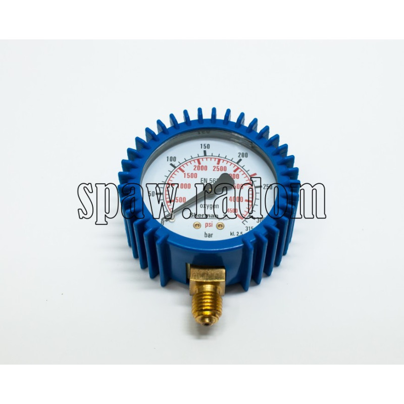 Manometr tlenowy ciśnieniowy 315bar gwint M12x1,5 63mm (PERUN) (IM0480)