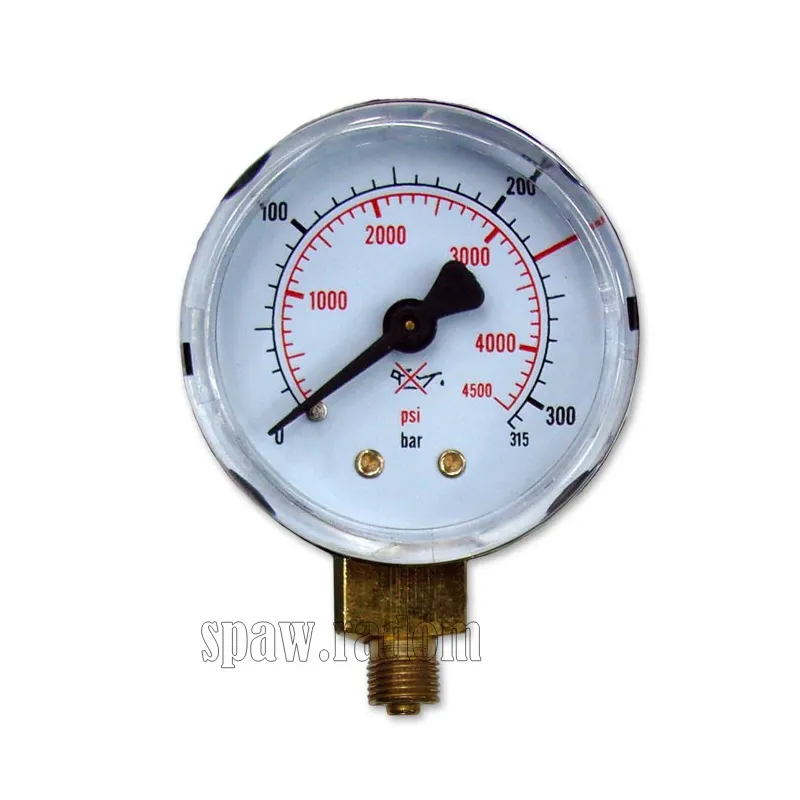 Manometr CO2/Argon ciśnieniowy mini 50mm 315bar (TEC4177)