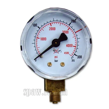 Manometr CO2/Argon ciśnieniowy mini 50mm 315bar (TEC4177)