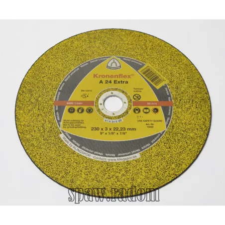 Tarcza do cięcia metalu A24 Extra 230x3,0x22 KLINGSPOR (K0013)