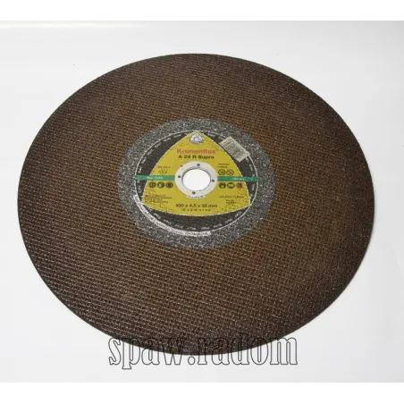 Tarcze do cięcia stali A24R Supra 400x4,5x32 KLINGSPOR (K0016)