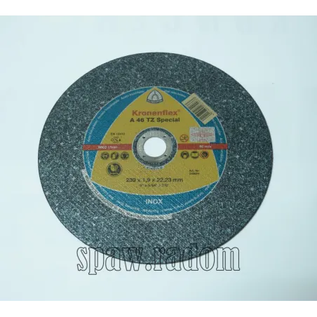Tarcze do cięcia inox A46TZ Special 230x1,9x22,2 KLINGSPOR (K0024)