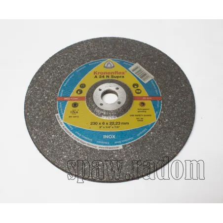 Tarcza do szlifowania inox A24N Supra 230x6,0x22 (K0026) KLINGSPOR