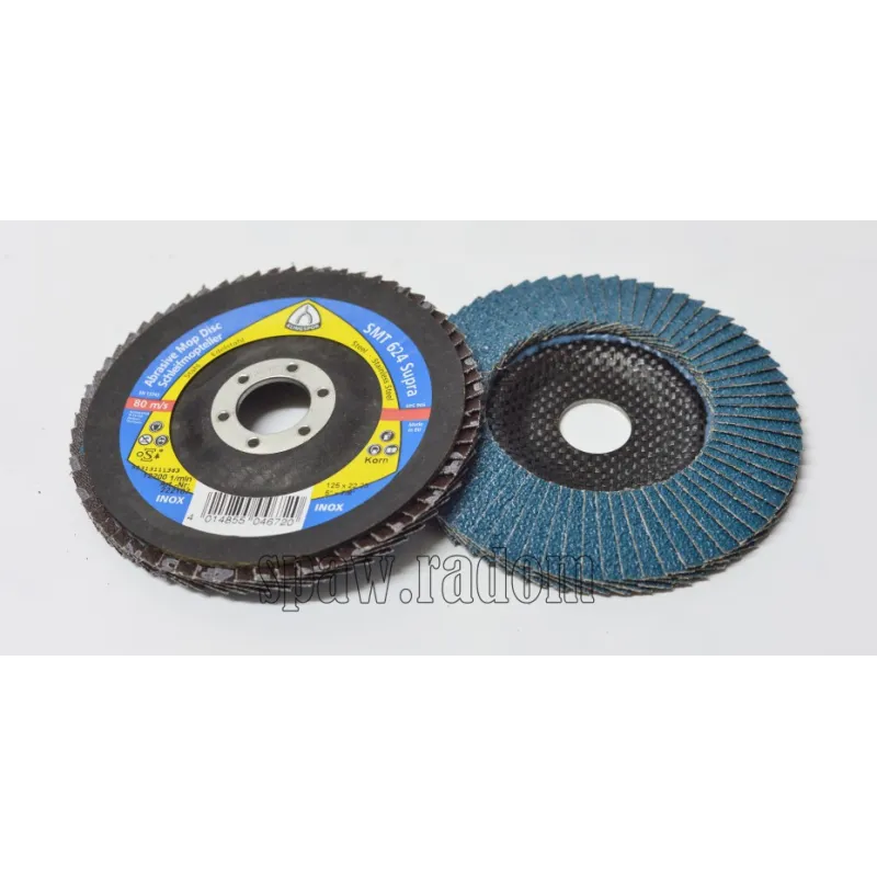 Ściernica lamelkowa cyrkon SMT 624 Supra fi 125 gr 80 KLINGSPOR (K0033)