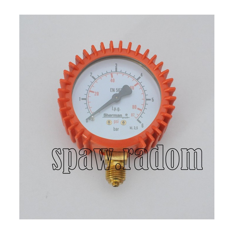 Manometr propan-butan 6bar gwint 1/4 63mm (IMPORT) (IM0472)