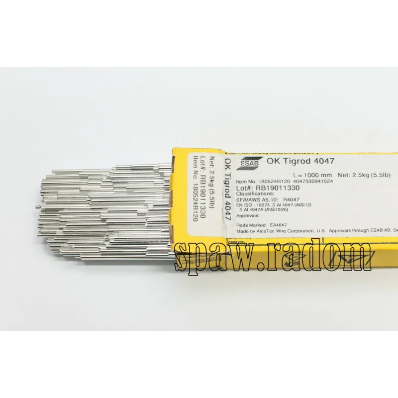 Drut do spawania OK TIGROD 4047 AlSi12 fi 3,2/2,5kg ESAB (ESAB2300) (cena za 1kg)