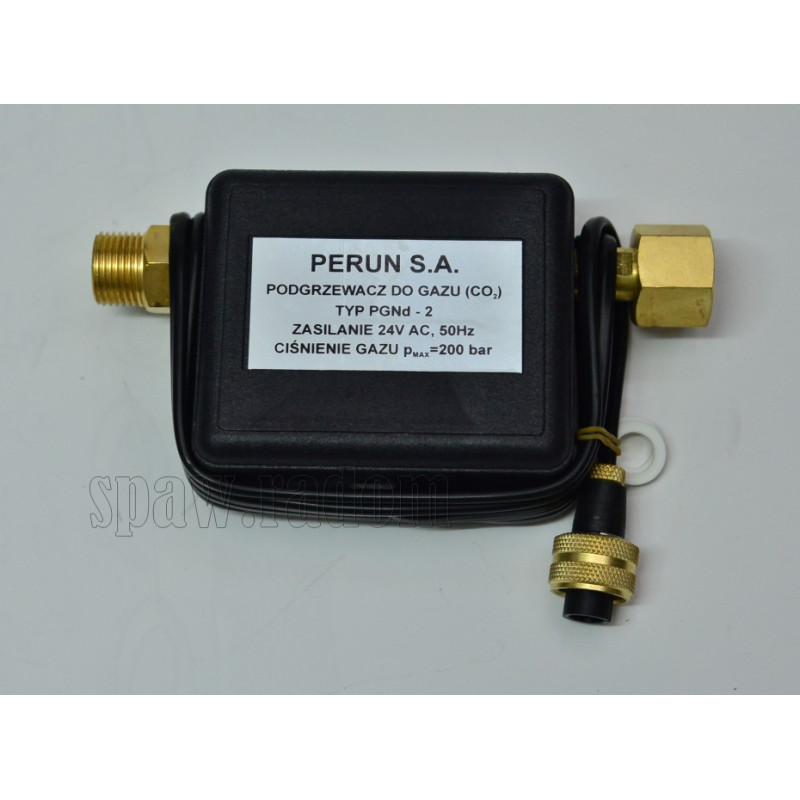 Podgrzewacz do gazów CO2, argonu, tlenu, azotu, powietrza PGNd-2 PERUN (PER0100)