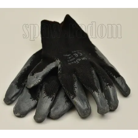 Rękawice robocze dziane bawełniane powlekane latexem nr 9 (W0465)