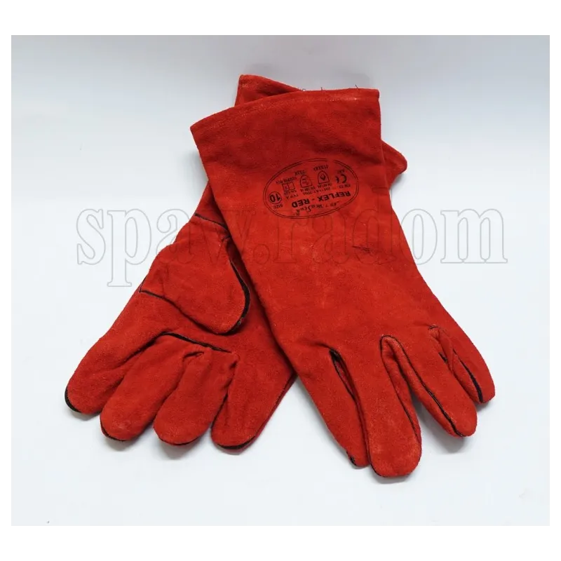 Rękawice spawalnicze termiczne czerwone (W0475)