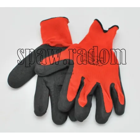 Rękawice robocze, dziane powlekane lateksem nr 10 (IM9681)