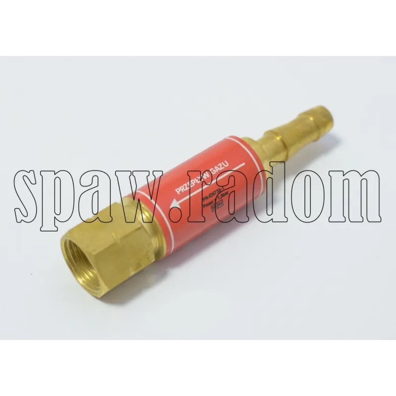 Bezpiecznik przypalnikowy acetylen/propan z króćcem 8 (IM8993)