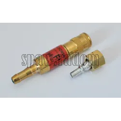 Bezpiecznik przypalnikowy z szybkozłączką do acetylenu/gazu ziemnego/propanu EBSp-F (IM0689)