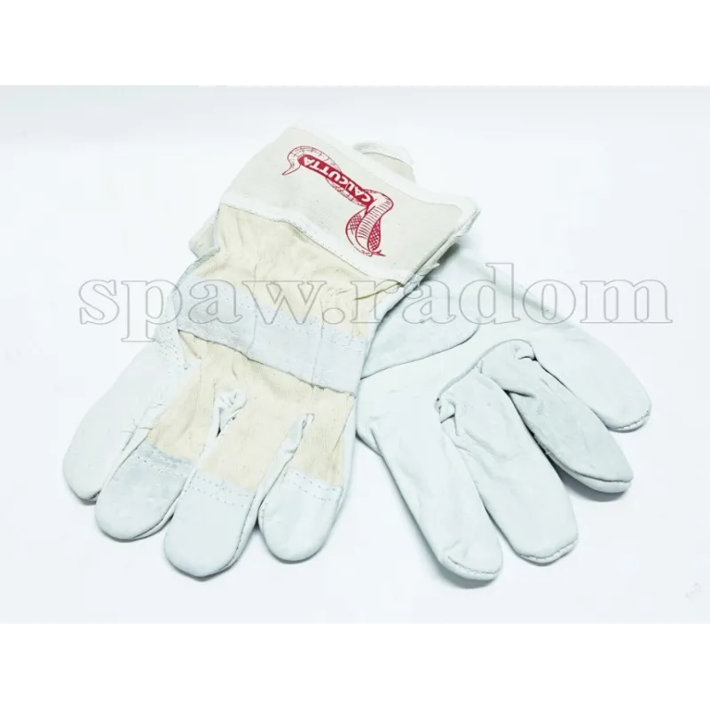 Rękawice robocze wzmacniane skóra bydlęcą lico CALCUTTA nr 10 (IM6398)