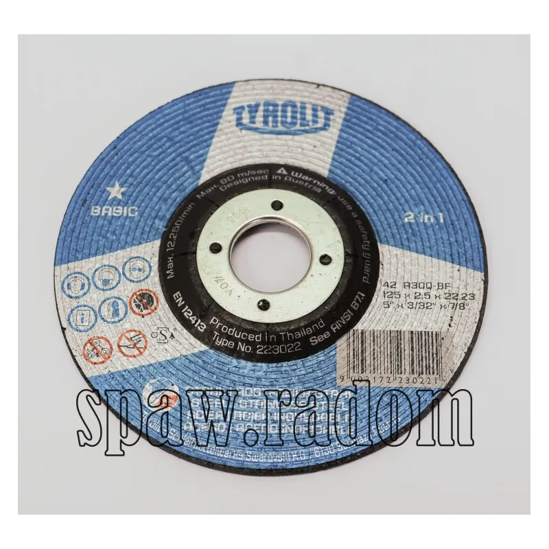 Tarcza do cięcia 125x2,5 metal/inox TYROLIT (T0009)