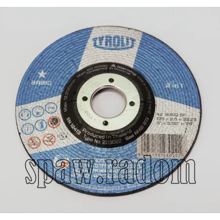 Tarcza do cięcia 125x2,5 metal/inox TYROLIT (T0009)