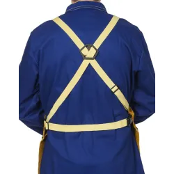 Skórzany fartuch spawalniczy z dwoiny bydlęcej 60cm x 107cm Golden Brown (W0094)