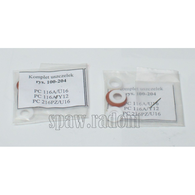 Kpl. uszczelek do palników PC 116A/Y12/U16, PC 216PZ (PER1310)