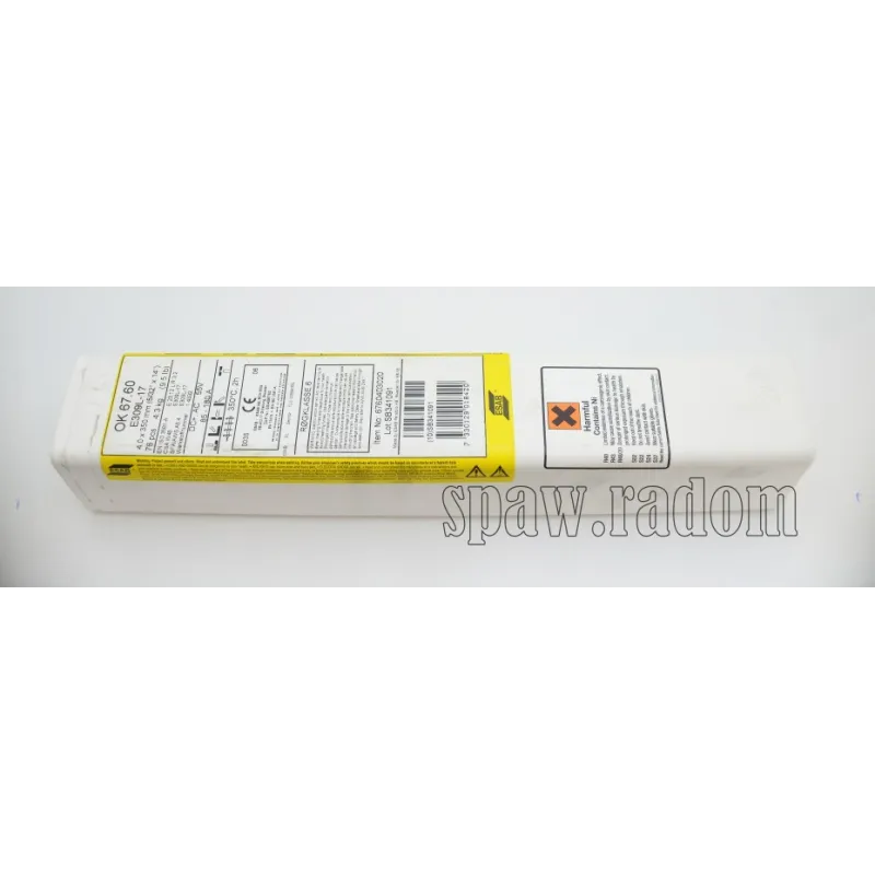 Elektroda OK 67.60 (309L) fi 4,0 x 300mm/76szt/4,3kg ESAB (ESAB1279) (cena za paczkę)