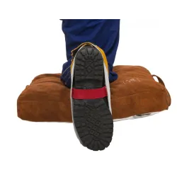 Skórzany nastopnik spawalniczy z dwoiny bydlęcej (para) - Golden Brown 15cm dł. (W5249)