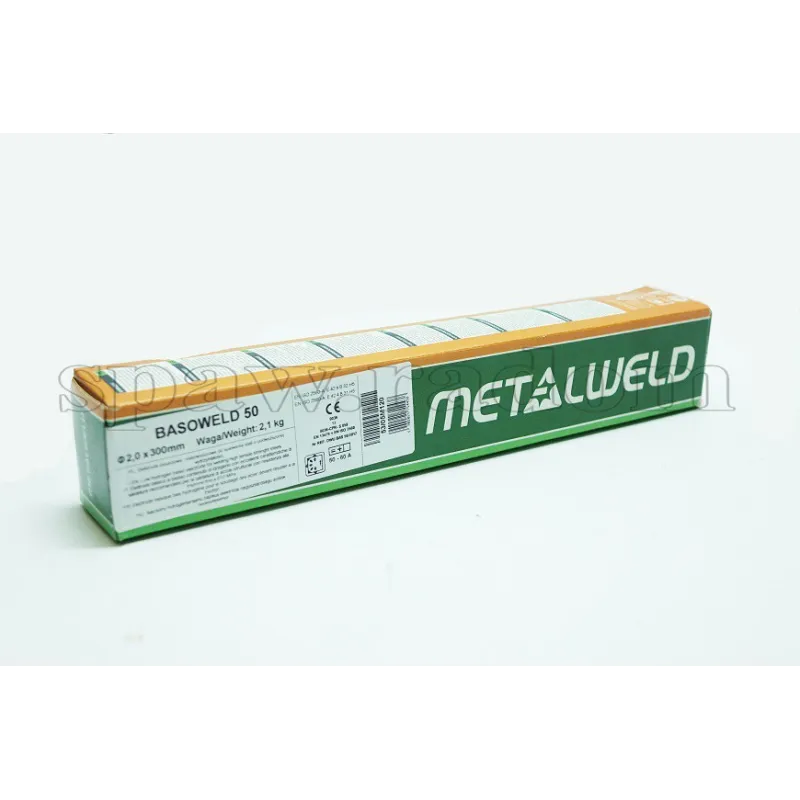 Elektroda BASOWELD 50 (EVB-50p) fi 2,0x300/2,1kg (odp.EB150) METALWELD (R0215)