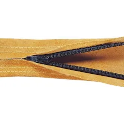 Osłona przewodów, jasnobrązowa dwoina bydlęca, długość: 1 m i średnica: 22 mm, zamknięcie na zamek PYTHONrap™ (W0172)