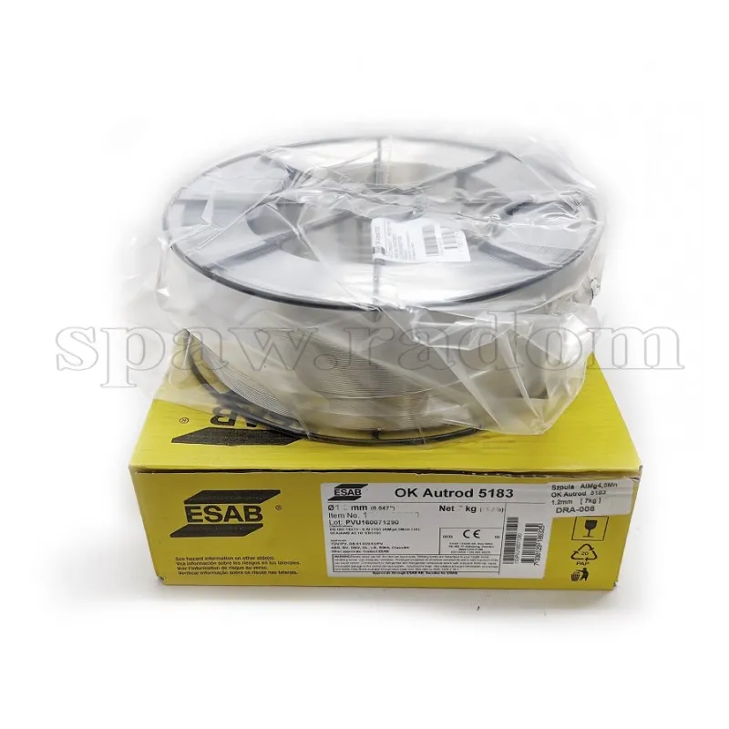Drut do spawania OK AUTROD 5183 AlMg4,5Mn fi 1,2/7kg ESAB (ESAB9688)