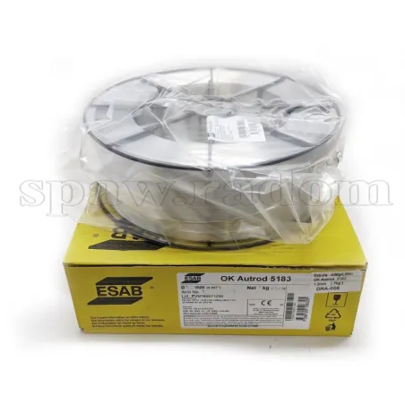 Drut do spawania OK AUTROD 5183 AlMg4,5Mn fi 1,2/7kg ESAB (ESAB9688)