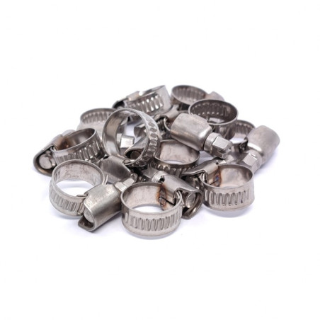 Zacisk ślimakowy (obejma, opaska) na węże przemysłowe W2 nierdzewny