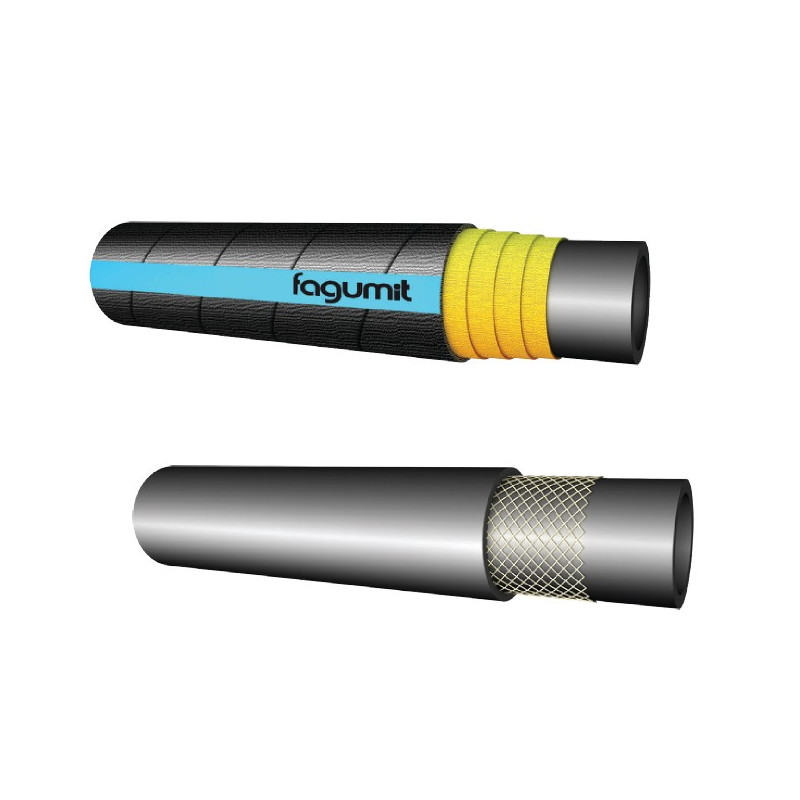 Wąż do pary wodnej 143°C (guma czarna) FAGUMIT VAPOR 145