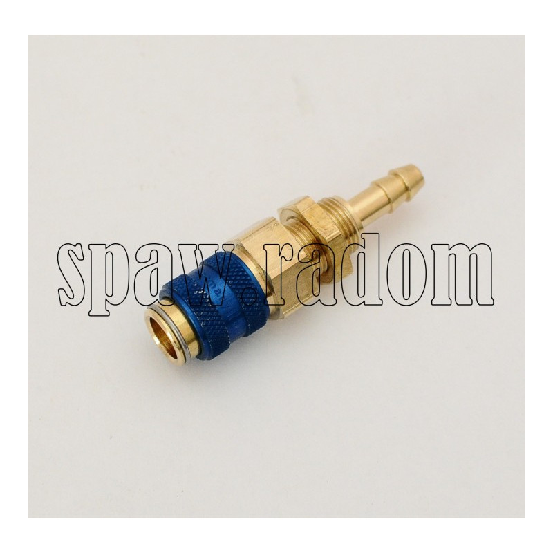 Gniazdo szybkozłącza TYP21 do przegrody na wąż 6mm kolor niebieski (NV9854)