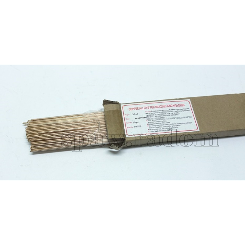 Drut CuSn6 do lutospawania fi 2,4 x 1000 /5kg (IM0408) (cena za 1kg)