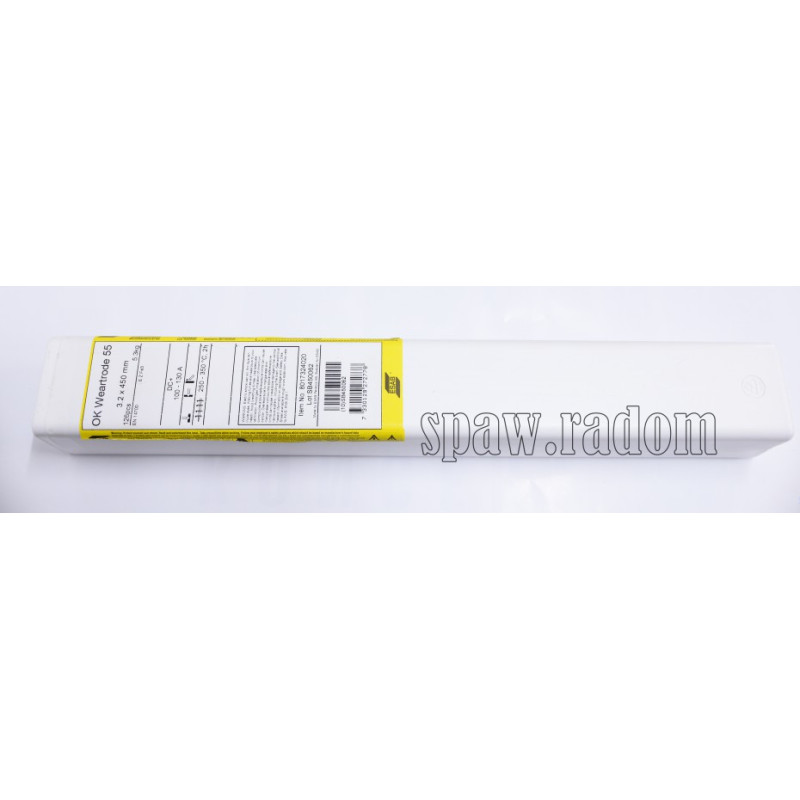 Elektroda OK Weartrode 55 (EN600B) fi 3,2 x 450mm/126szt/5,3kg ESAB (ESAB2013)
